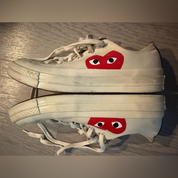 Converse Chuck 70 OX x Comme des Garcons Play M 5.5 W 7.5Low Top Big Heart - Picture 3 of 5